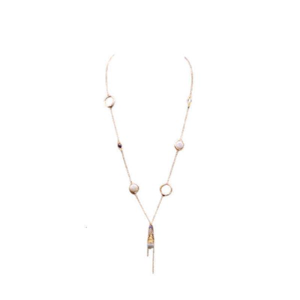 xlentag natural baroque pearl long sweater chain necklace feminine temperament jewelry, Silver
xlentag natural baroque pearl long sweater chain necklace feminine temperament jewelry, Silver