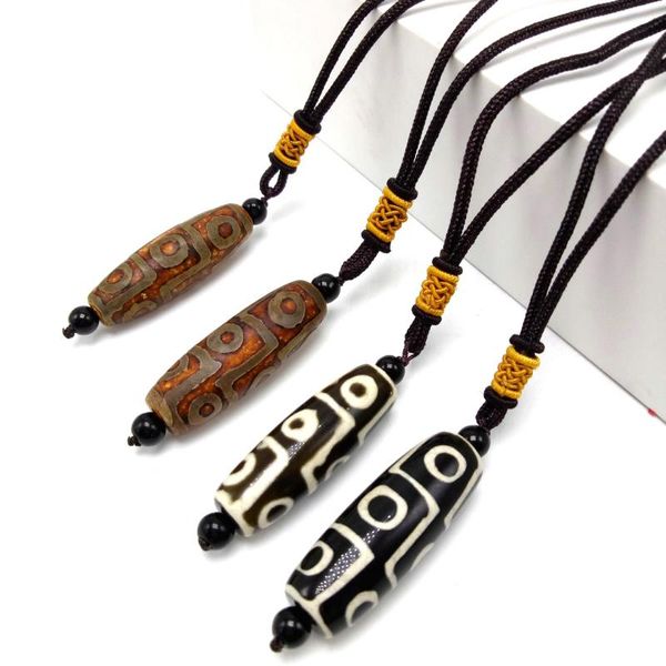 nine eye tibet dzi pendant drop choker nacklace natural stone materials fashionable style heaven bead bring good luck necklaces, Silver
nine eye tibet dzi pendant drop choker nacklace natural stone materials fashionable style heaven bead bring good luck necklaces, Silver