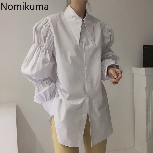 nomikuma causal pleated puff long sleeve women blouse korean turn-down collar vintage shirt autumn new blusas 6c702 210427, White
nomikuma causal pleated puff long sleeve women blouse korean turn-down collar vintage shirt autumn new blusas 6c702 210427, White