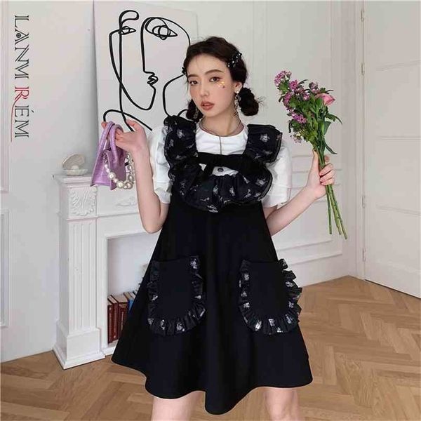 summer black floral ruffle sleeveless dress square collar lace printing temperament female fashion 2h182 210526, Black;gray
summer black floral ruffle sleeveless dress square collar lace printing temperament female fashion 2h182 210526, Black;gray