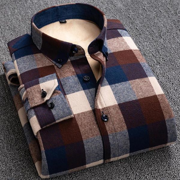 winter flannel shirt men thicken casual warm long sleeve velvet fleece blue black plaid england style man plus size6xl 5xl men's shirts, White;black
winter flannel shirt men thicken casual warm long sleeve velvet fleece blue black plaid england style man plus size6xl 5xl men's shirts, White;black
