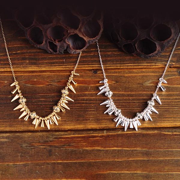 pendant necklaces vintage punk style rivet for women brand design fashion jewelry gold&silver color alloy charm necklace
pendant necklaces vintage punk style rivet for women brand design fashion jewelry gold&silver color alloy charm necklace