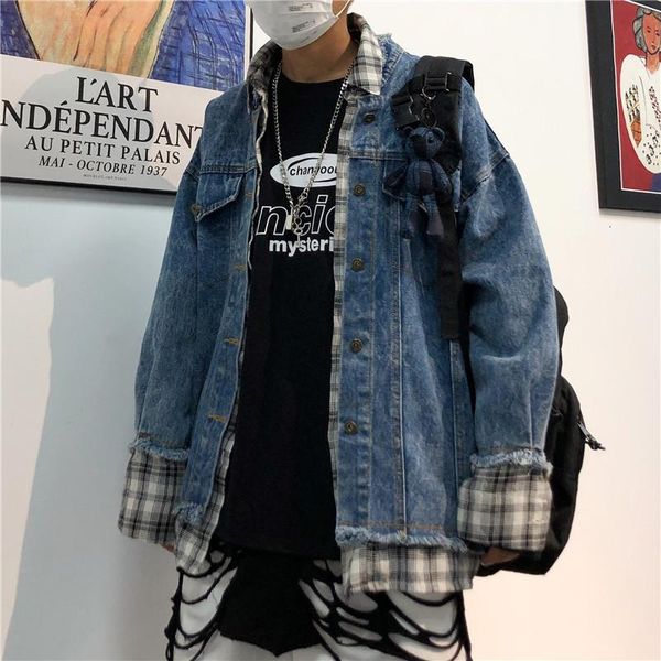 men's jackets nice autumn college style korean version of personality casual fake two-piece cowboy men long-sleeved jacket, Black;brown
men's jackets nice autumn college style korean version of personality casual fake two-piece cowboy men long-sleeved jacket, Black;brown