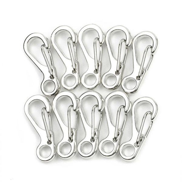 cords, slings and webbing 10pcs/set carabiner mini stainless steel key buckle snap spring clip hook metal crafts d rings easy to carry
cords, slings and webbing 10pcs/set carabiner mini stainless steel key buckle snap spring clip hook metal crafts d rings easy to carry