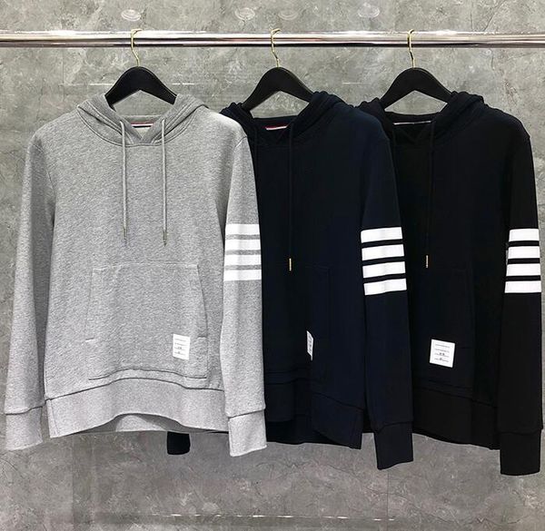t shirt fashion tb thom brand hooded clothing loose cotton jacket men women sweatshirts hoodies pullovers casual sportswear coat, White;black
t shirt fashion tb thom brand hooded clothing loose cotton jacket men women sweatshirts hoodies pullovers casual sportswear coat, White;black