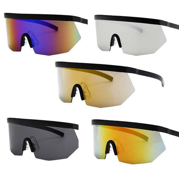 oversized exaggerated one-piece rimless sunglasses uv400 polarized light outdoor goggles windproof cycling glasses, White;black
oversized exaggerated one-piece rimless sunglasses uv400 polarized light outdoor goggles windproof cycling glasses, White;black