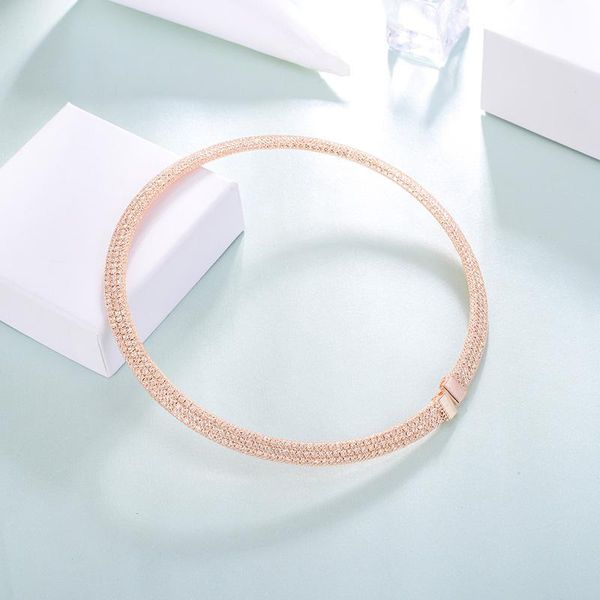 zircon choker necklaces for women silver rose gold color alloy link chain female necklace fashion jewelry collier femme 2021 chokers, Golden;silver
zircon choker necklaces for women silver rose gold color alloy link chain female necklace fashion jewelry collier femme 2021 chokers, Golden;silver
