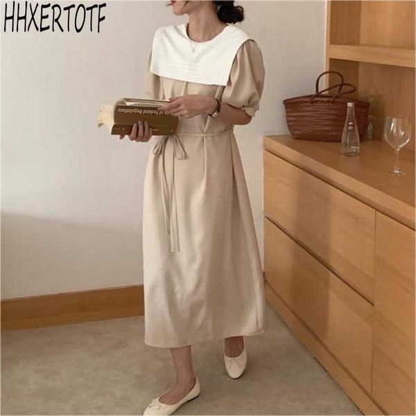 summer fashion casual women dress solid color puff sleeve turn down collar 210531, Black;gray
summer fashion casual women dress solid color puff sleeve turn down collar 210531, Black;gray