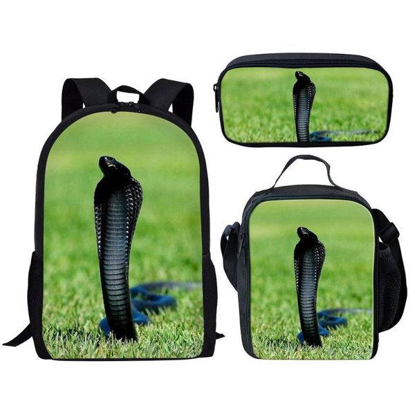 3pcs children school backpack set cool cobra 3d print bags for girls boys rucksack kid cute book bag mochila para escuela
3pcs children school backpack set cool cobra 3d print bags for girls boys rucksack kid cute book bag mochila para escuela
