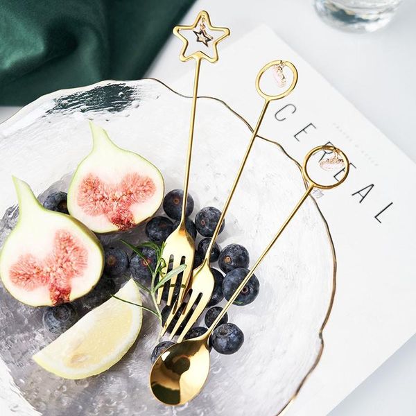 gold dinnerware stainless steel fork spoon dessert ice cream coffee stirring flatware tableware home kitchen cutlery # spoons
gold dinnerware stainless steel fork spoon dessert ice cream coffee stirring flatware tableware home kitchen cutlery # spoons