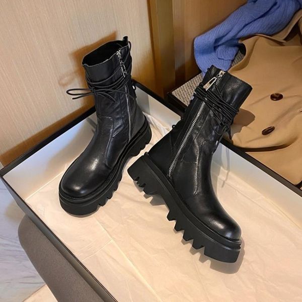 boots bottom and cool handsome soft leather with thick in autumn winter 2021, women's medium sleeve, Black
boots bottom and cool handsome soft leather with thick in autumn winter 2021, women's medium sleeve, Black