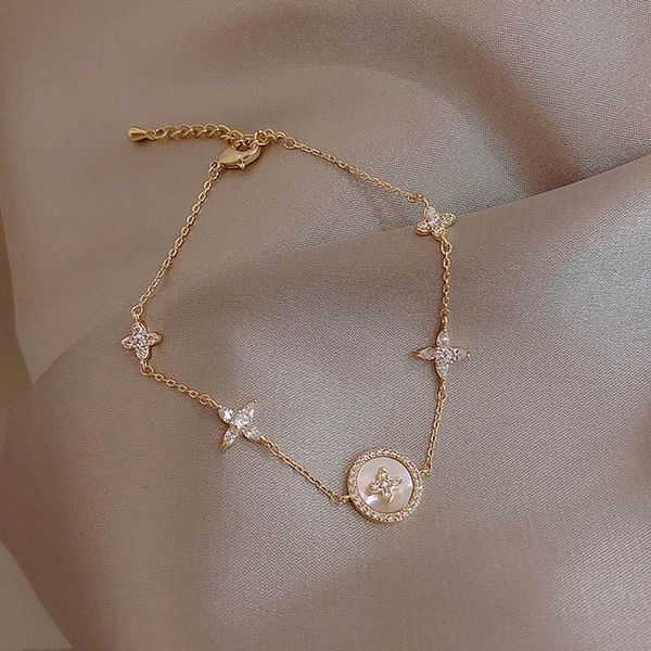 bracelet women's simple and cool style friend's light luxury high level feeling ring net red niche design charm bracelets, Golden;silver
bracelet women's simple and cool style friend's light luxury high level feeling ring net red niche design charm bracelets, Golden;silver