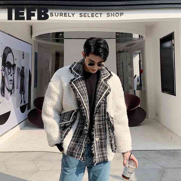 iefb /men's clothing lamb wool coat loose thickening warm patchwork winter fashion cotton-padded clothes for male 19h-a219 210524, Black
iefb /men's clothing lamb wool coat loose thickening warm patchwork winter fashion cotton-padded clothes for male 19h-a219 210524, Black