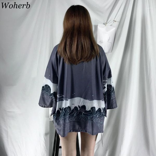 women's blouses & shirts woherb summer japanese kimono cardigan female 2021 blouse women shirt harajuku kimonos yukata streetwear, White
women's blouses & shirts woherb summer japanese kimono cardigan female 2021 blouse women shirt harajuku kimonos yukata streetwear, White
