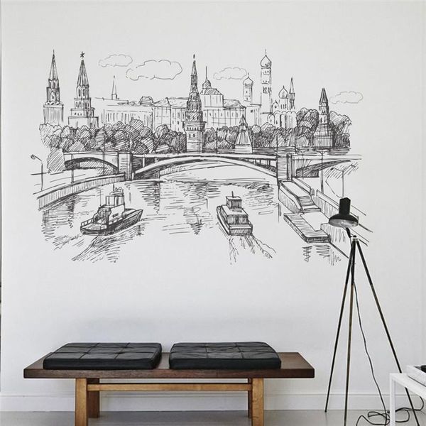 wall stickers sketch style kremlin moscow river scenery for home decoration landscape mural art diy pvc decals
wall stickers sketch style kremlin moscow river scenery for home decoration landscape mural art diy pvc decals