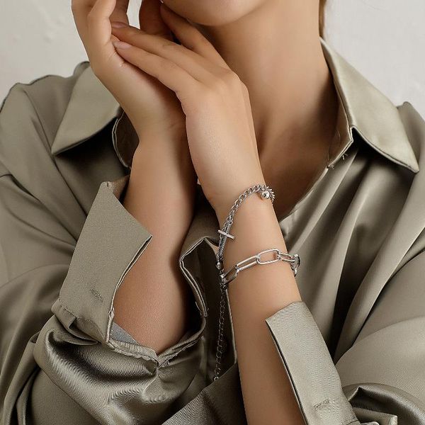 link, chain states jewelry personality thick cross pendant bracelet female punk retro fashion bracelets, Black
link, chain states jewelry personality thick cross pendant bracelet female punk retro fashion bracelets, Black