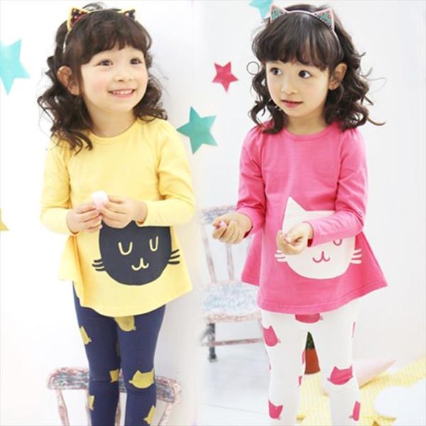 spring autumn girls clothes set children long sleeve t shirt o neck pant cartoon cat fashion clothing sets for, White
spring autumn girls clothes set children long sleeve t shirt o neck pant cartoon cat fashion clothing sets for, White
