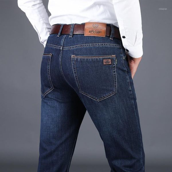 men's jeans brand men autumn winter thick denim straight pants male stretch stoashed business casual long trousers plus size, Blue
men's jeans brand men autumn winter thick denim straight pants male stretch stoashed business casual long trousers plus size, Blue