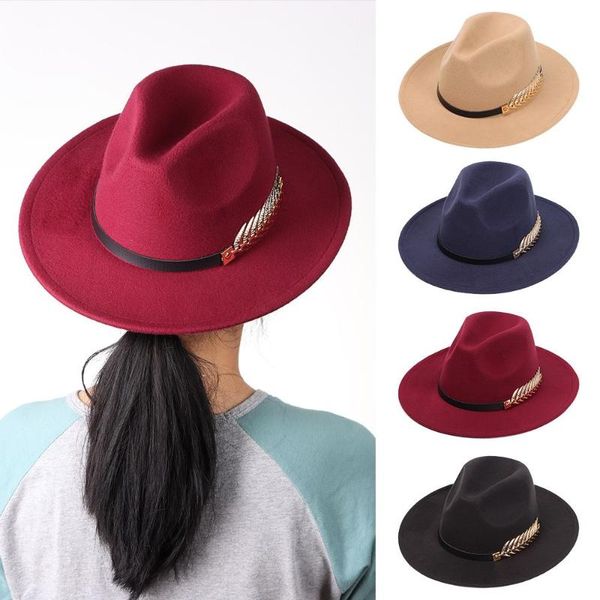 wide brim hats fashion autumn winter soft wool cap sun hat women ladies vintage large felt trilby fedora jazz, Blue;gray
wide brim hats fashion autumn winter soft wool cap sun hat women ladies vintage large felt trilby fedora jazz, Blue;gray