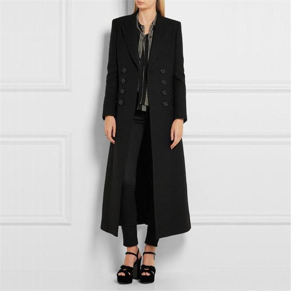 women's wool & blends savabien long coat women double breasted sleeve woolen jacket female coats vintage elegant runway winter overcoat, Black
women's wool & blends savabien long coat women double breasted sleeve woolen jacket female coats vintage elegant runway winter overcoat, Black