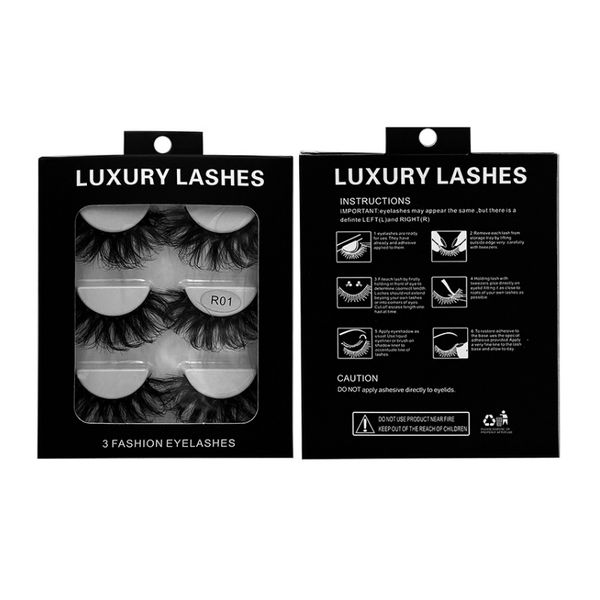 3 pairs/set 6d faux mink eyelashes fluffy lashes handmade messy false eyelash handmade with paper packaging
3 pairs/set 6d faux mink eyelashes fluffy lashes handmade messy false eyelash handmade with paper packaging