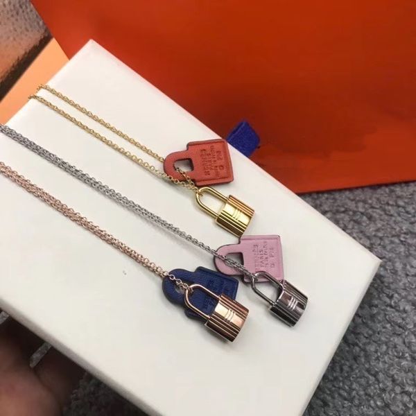 design jewelry cowhide lock head necklace tag glue dropping pendant clavicle chain couple men's and women's fashion, Silver
design jewelry cowhide lock head necklace tag glue dropping pendant clavicle chain couple men's and women's fashion, Silver