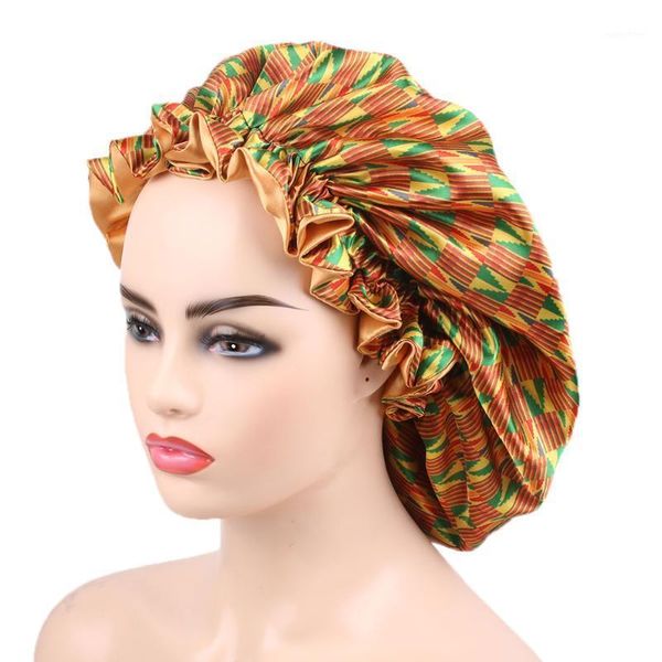 large reversible satin bonnet double layer women sleep night cap head cover hair accessories1
large reversible satin bonnet double layer women sleep night cap head cover hair accessories1