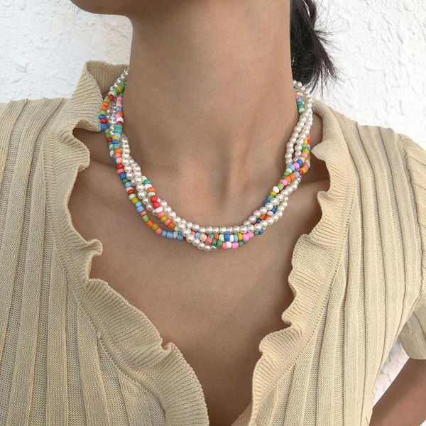 pendant necklaces wg fashion simple multi-layer stacking pearl necklace elegant temperament retro exaggerated clavicle chain jewelry, Silver
pendant necklaces wg fashion simple multi-layer stacking pearl necklace elegant temperament retro exaggerated clavicle chain jewelry, Silver