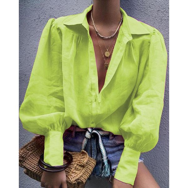 women's blouses & shirts 2021 vintage solid color blouse women lantern long sleeve button loose lapel pink white stitching office lady
women's blouses & shirts 2021 vintage solid color blouse women lantern long sleeve button loose lapel pink white stitching office lady