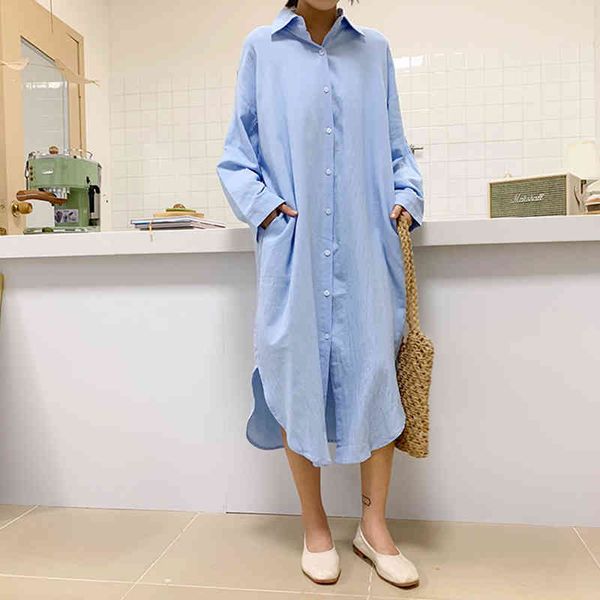 casual office ladies shirts korean fashion long sleeve women blouses cotton linen turn-down collar blue white long shirt
casual office ladies shirts korean fashion long sleeve women blouses cotton linen turn-down collar blue white long shirt