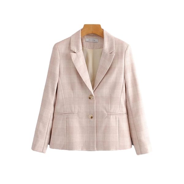 vintage women plaid beige blazers fashion ladies patchwork jacket suits casual female suit girls chic 210430, White;black
vintage women plaid beige blazers fashion ladies patchwork jacket suits casual female suit girls chic 210430, White;black