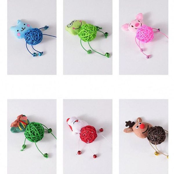 cat toys cartoon animal toy funny interactive rattan ball with bell for kitten supplies pet products
cat toys cartoon animal toy funny interactive rattan ball with bell for kitten supplies pet products