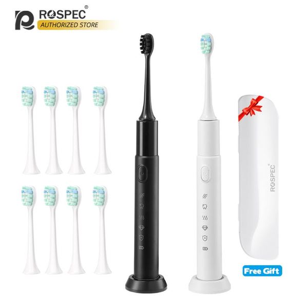 smart electric toothbrush rospec sonic waterproof 5 modes wireless usb charger dupont soft brush heads replacement with traveling box
smart electric toothbrush rospec sonic waterproof 5 modes wireless usb charger dupont soft brush heads replacement with traveling box