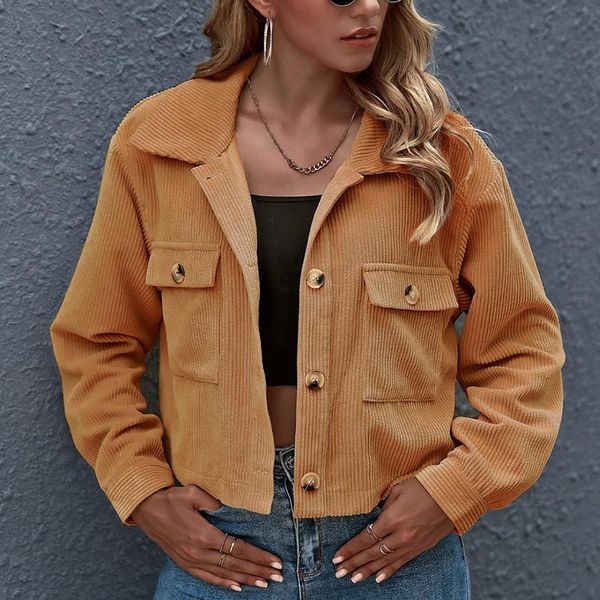 women's jackets fashion turn-down collar single-breasted coats autumn winter solid women short jacket warm corduroy lady casualoutwears, Black;brown
women's jackets fashion turn-down collar single-breasted coats autumn winter solid women short jacket warm corduroy lady casualoutwears, Black;brown