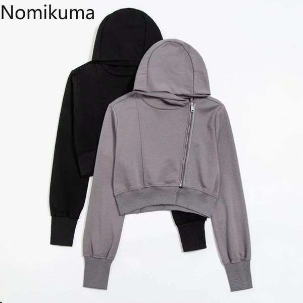 nomikuma spring new zipper hooded sweatshirt causal long sleeve new women hoodies korean solid short jumper 6e832 210427, Black
nomikuma spring new zipper hooded sweatshirt causal long sleeve new women hoodies korean solid short jumper 6e832 210427, Black