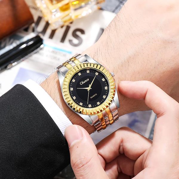wristwatches stainless steel golden quartz watches men fashion design drop business watch relogio saat, Slivery;brown
wristwatches stainless steel golden quartz watches men fashion design drop business watch relogio saat, Slivery;brown