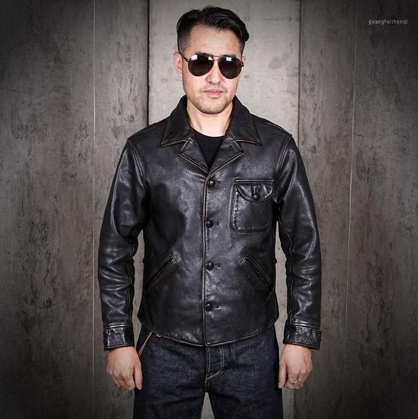 men's leather & faux yr.tea core horsehide.luxury quality jacket,slim vintage genuine coat,leather clothing.japan, Black
men's leather & faux yr.tea core horsehide.luxury quality jacket,slim vintage genuine coat,leather clothing.japan, Black