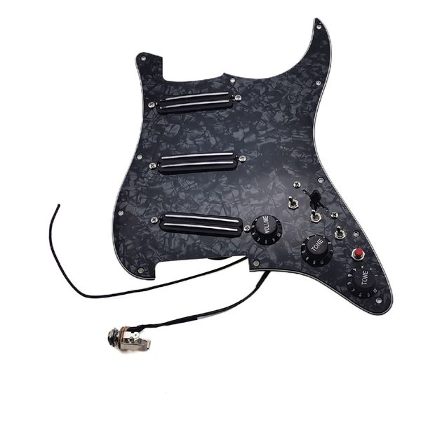 upgrade prewired sss pickguard with black mini humbucker pickups high output dcr 3 switch 20 tone wiring harness fender strat made in usa
upgrade prewired sss pickguard with black mini humbucker pickups high output dcr 3 switch 20 tone wiring harness fender strat made in usa