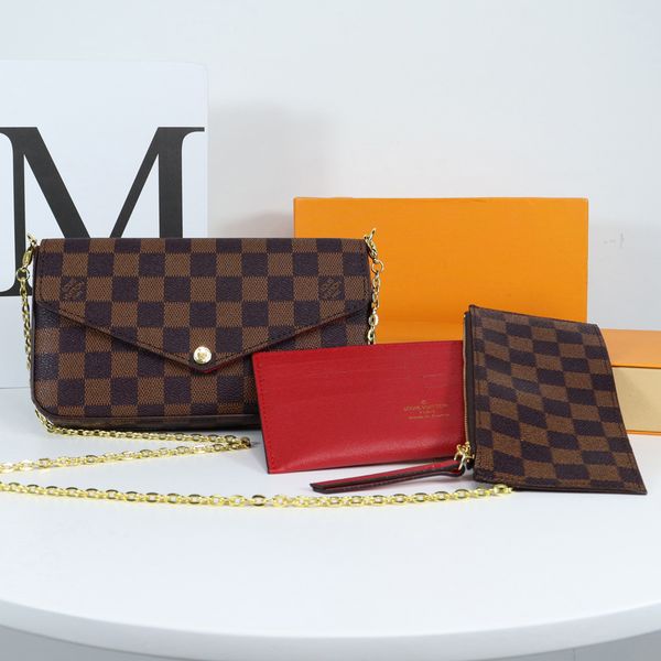 3-piece set women messenger leather handbag evening bag original box flower checkers date code serial number embossed 03
3-piece set women messenger leather handbag evening bag original box flower checkers date code serial number embossed 03