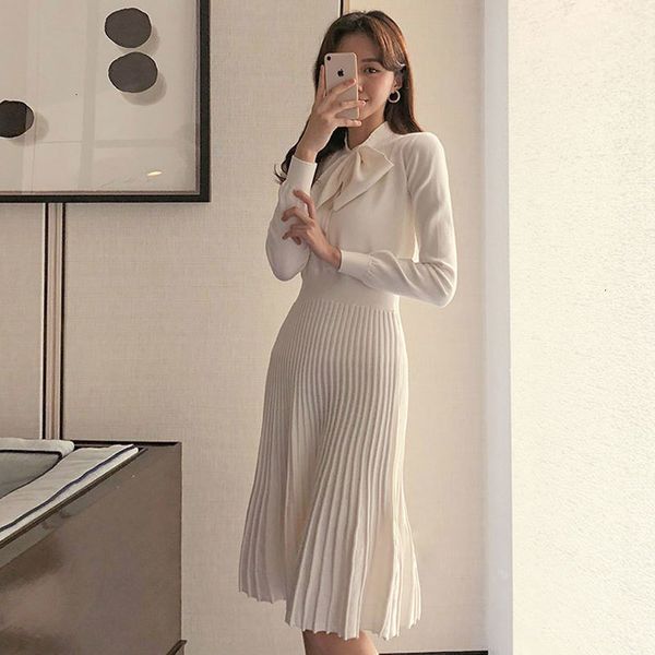 dressed women's or crocheted autumn bow long sleeve knitted mesh sleeves elegant nightdress korean casual dress in plied vp93, Black;gray
dressed women's or crocheted autumn bow long sleeve knitted mesh sleeves elegant nightdress korean casual dress in plied vp93, Black;gray