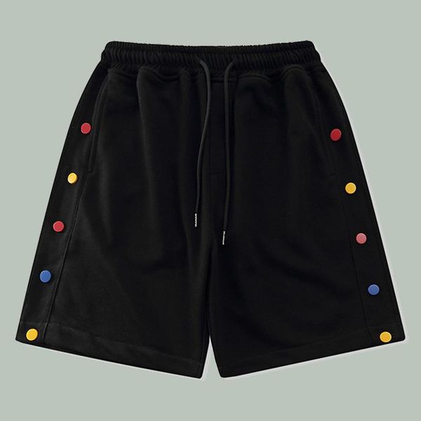 men's shorts harajuku color button solid men summer hip hop couple casual pants japanese streetwear jogger cotton sweatpants, White;black
men's shorts harajuku color button solid men summer hip hop couple casual pants japanese streetwear jogger cotton sweatpants, White;black