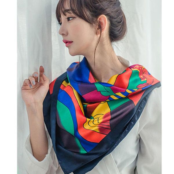scarves print picasso oil painting scarf women's head spring 90cm*90cm large square silk headband shawl decoration red satin, Blue;gray
scarves print picasso oil painting scarf women's head spring 90cm*90cm large square silk headband shawl decoration red satin, Blue;gray