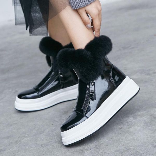 boots bonjomarisa warm female designer winter zipper platform wedges fur women 2021 casual shoes woman, Black
boots bonjomarisa warm female designer winter zipper platform wedges fur women 2021 casual shoes woman, Black
