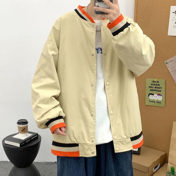 men's jackets 2021 arrivals jacket trendy brand korean baseball collar loose casual sports khaki large long sleeve men recommend, Black;brown
men's jackets 2021 arrivals jacket trendy brand korean baseball collar loose casual sports khaki large long sleeve men recommend, Black;brown
