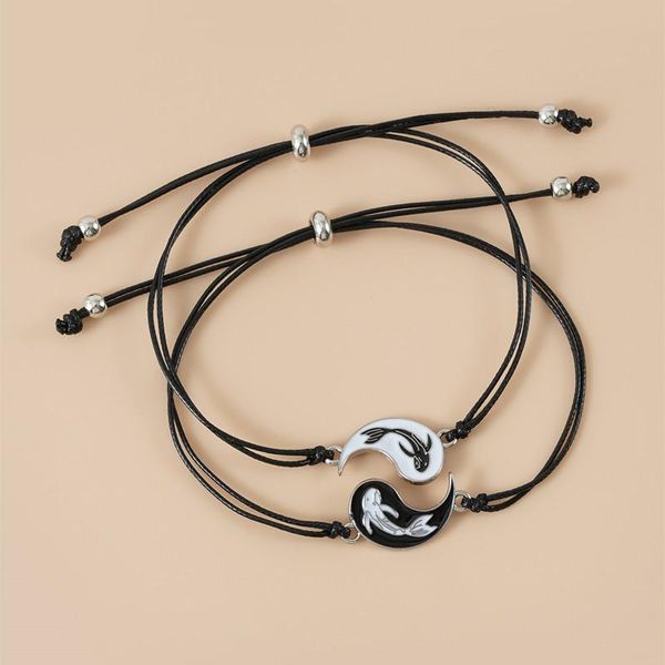 charm bracelets yin yang bracelet fish set for couples friendship tai chi adjustable rope chain statement handmade jewelry gift, Golden;silver
charm bracelets yin yang bracelet fish set for couples friendship tai chi adjustable rope chain statement handmade jewelry gift, Golden;silver
