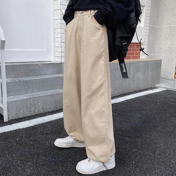women's jeans trendy women american retro loose oversized men's and casual wide-leg pants with drawstring feet, Blue
women's jeans trendy women american retro loose oversized men's and casual wide-leg pants with drawstring feet, Blue