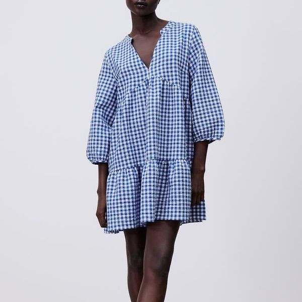 casual dresses for women 2021 summer blue plaid dress korean fashion clothing loose puff sleeve v-neck mini, Black;gray
casual dresses for women 2021 summer blue plaid dress korean fashion clothing loose puff sleeve v-neck mini, Black;gray