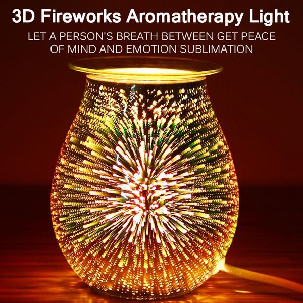 fragrance lamps practice oil diffuser electric candle warmer glass wax melt with 3d firework effect night light tart burner aroma decor
fragrance lamps practice oil diffuser electric candle warmer glass wax melt with 3d firework effect night light tart burner aroma decor
