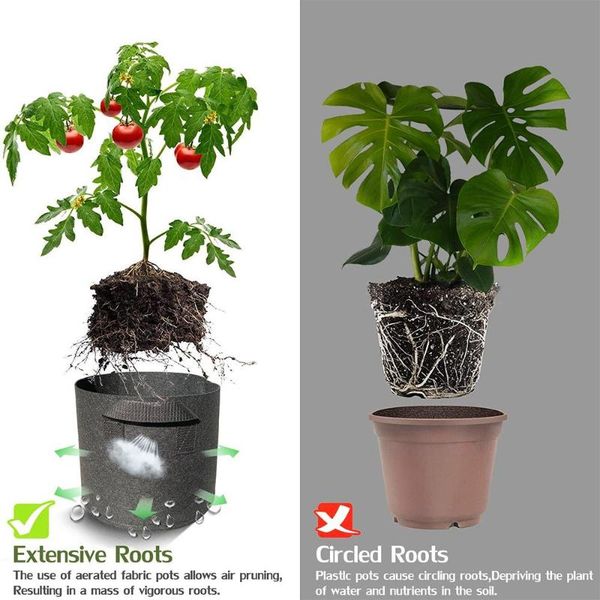 planters & pots plant grow bag black nonwoven flower pot storage container garden patio balcony tomato planting belt vegetable
planters & pots plant grow bag black nonwoven flower pot storage container garden patio balcony tomato planting belt vegetable