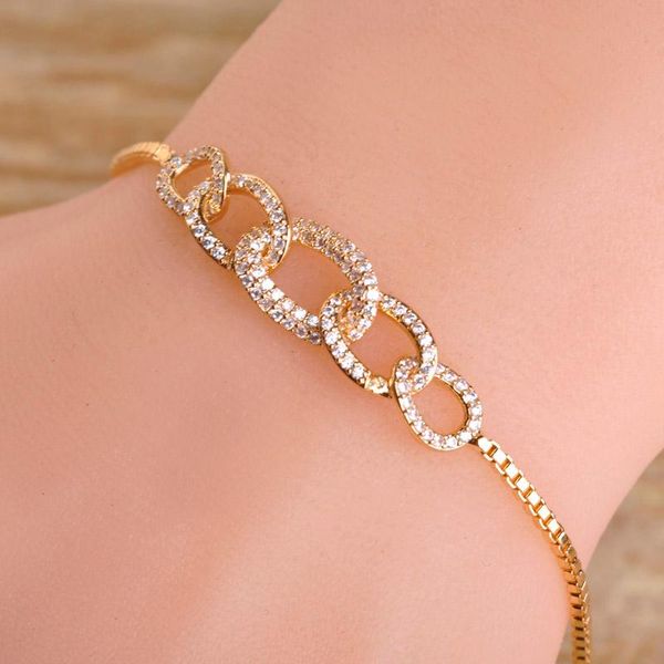 link, chain dubai jewelry bracelets for women cz zircon copper wrist pulseira five full crystals circles charm bracelet, Black
link, chain dubai jewelry bracelets for women cz zircon copper wrist pulseira five full crystals circles charm bracelet, Black